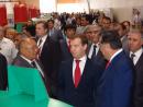 31 июля 2009 г. Президенты России Дмитрий Медведев и Таджикистана Эмомали Рахмон в машинном зале ГЭС: строительство Сангтуды-1 успешно завершено